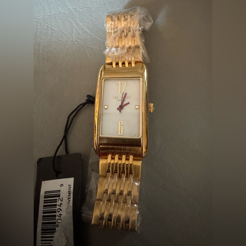 Ted Baker Yellow Gold MOP Tank Watch - Picture 7 of 9